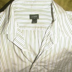 Mens JCrew large button down shirt sleeve shirt